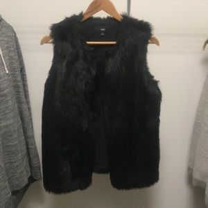 Faux fur vest
